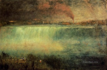 湖池の滝 Painting - ナイアガラの風景 トナリスト ジョージ・イネス